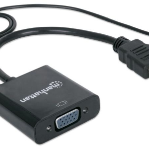 CONVERTIDOR MANHATTAN HDMI A VGA 151559 (20% DE DESCUENTO EN 4 O MAS UNIDADES)