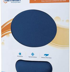 MOUSE PAD /MANHATTAN/DESCANSADOR GEL AZUL434386 (15% DE DESCUENTO EN 4 O MAS UNIDADES)