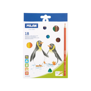 LAPIZ DE COLOR MILAN TRIANGULAR 18 COLORES (20% DE DESCUENTO EN 4 O MAS UNIDADES)