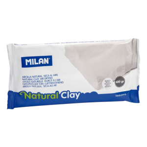 ARCILLA NATURAL BLANCA MILAN 400 GRAMOS (20% DE DESCUENTO EN 5 O MAS UNIDADES)